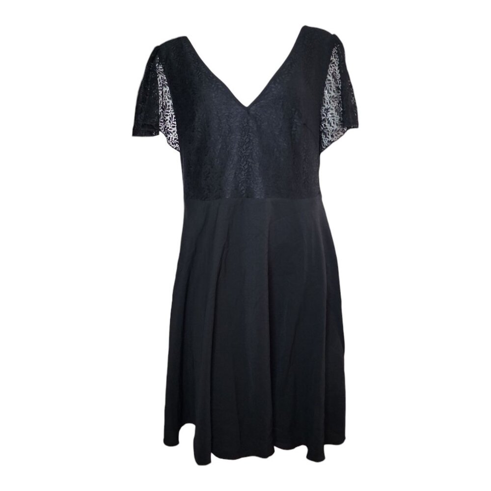 Shein Frenchy Curve Dress Womens Plus Size 1XL Black Lace Gothic Romantic‎ NWT